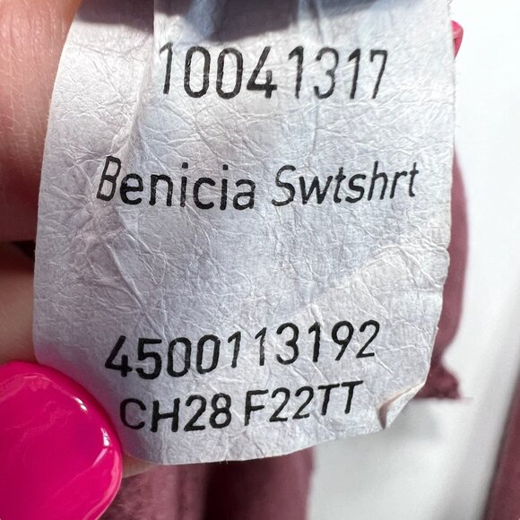 Ariat Women's Benicia Sweatshirt Raised Velvet Logo Blush Rose Size Medium - Picture 7 of 8